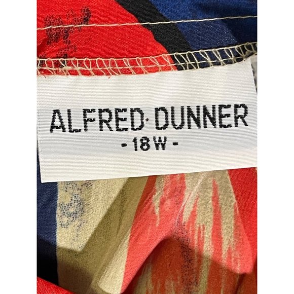 Alfred Dunner womens plus size 18W Blouse multi-color 3 bottons on back pre-owne - Picture 10 of 16